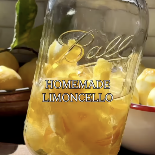 homemade limoncello