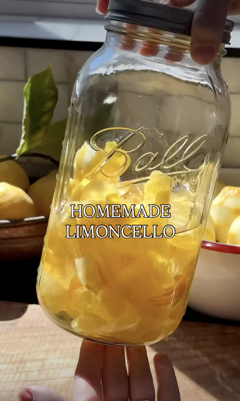 Homemade Limoncello