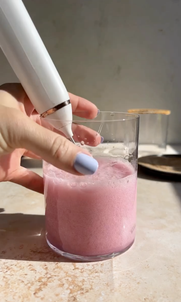 frothing hibiscus margarita sour ingredients