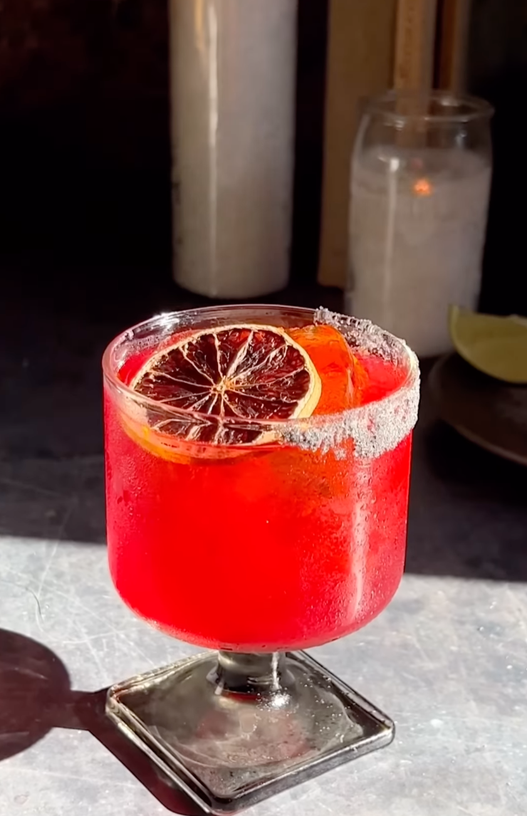 El Cuco’s Blackberry Mezcal Margarita