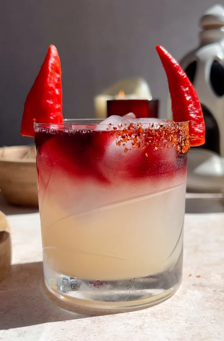 Devil’s Margarita (with a Ghost Pepper syrup)