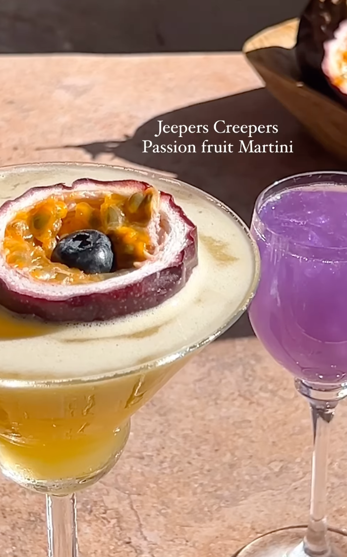 Jeepers Creepers Passion Fruit Martini