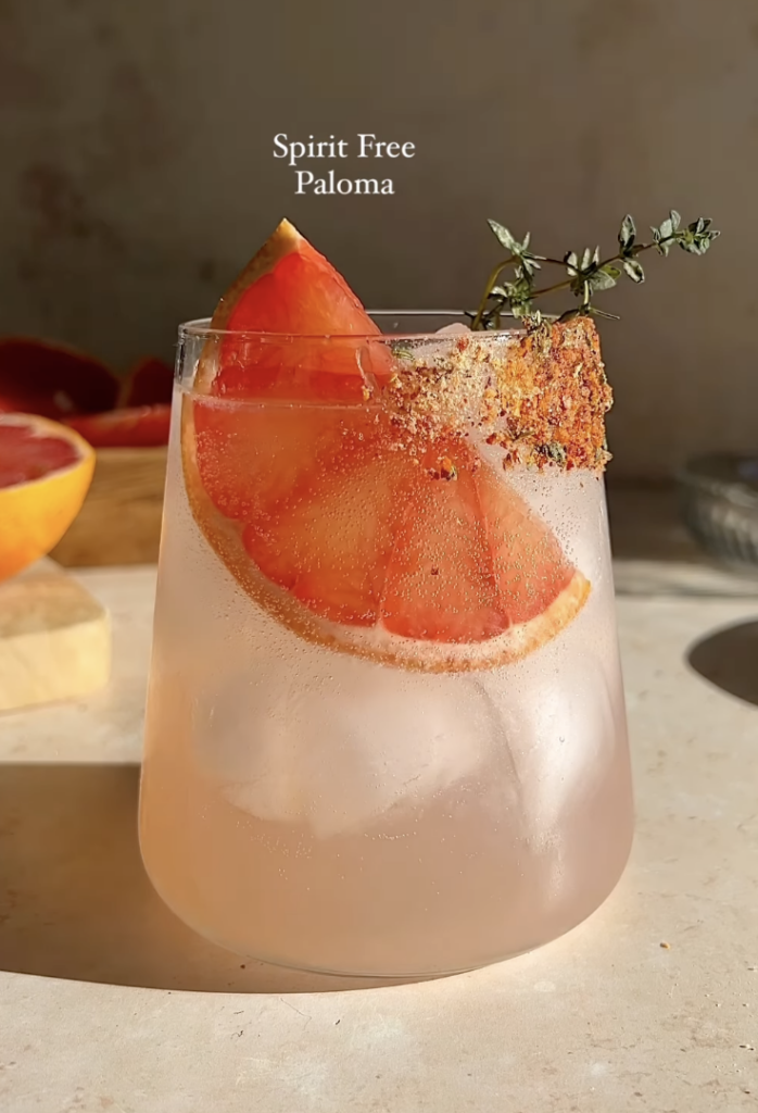 non-alcoholic paloma