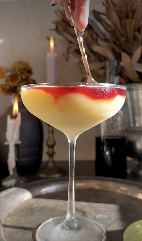 vampire's kiss halloween cocktail