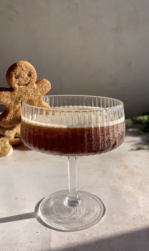 Holiday Gingerbread Espresso Martini