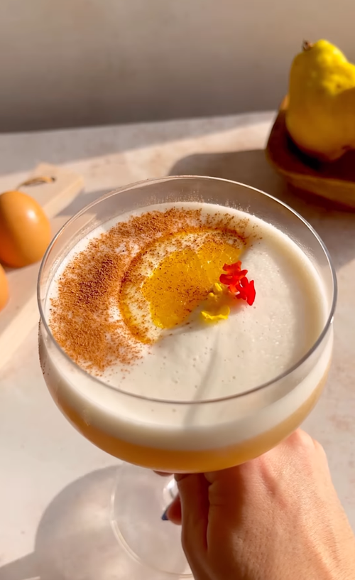 Pear Whiskey Sour