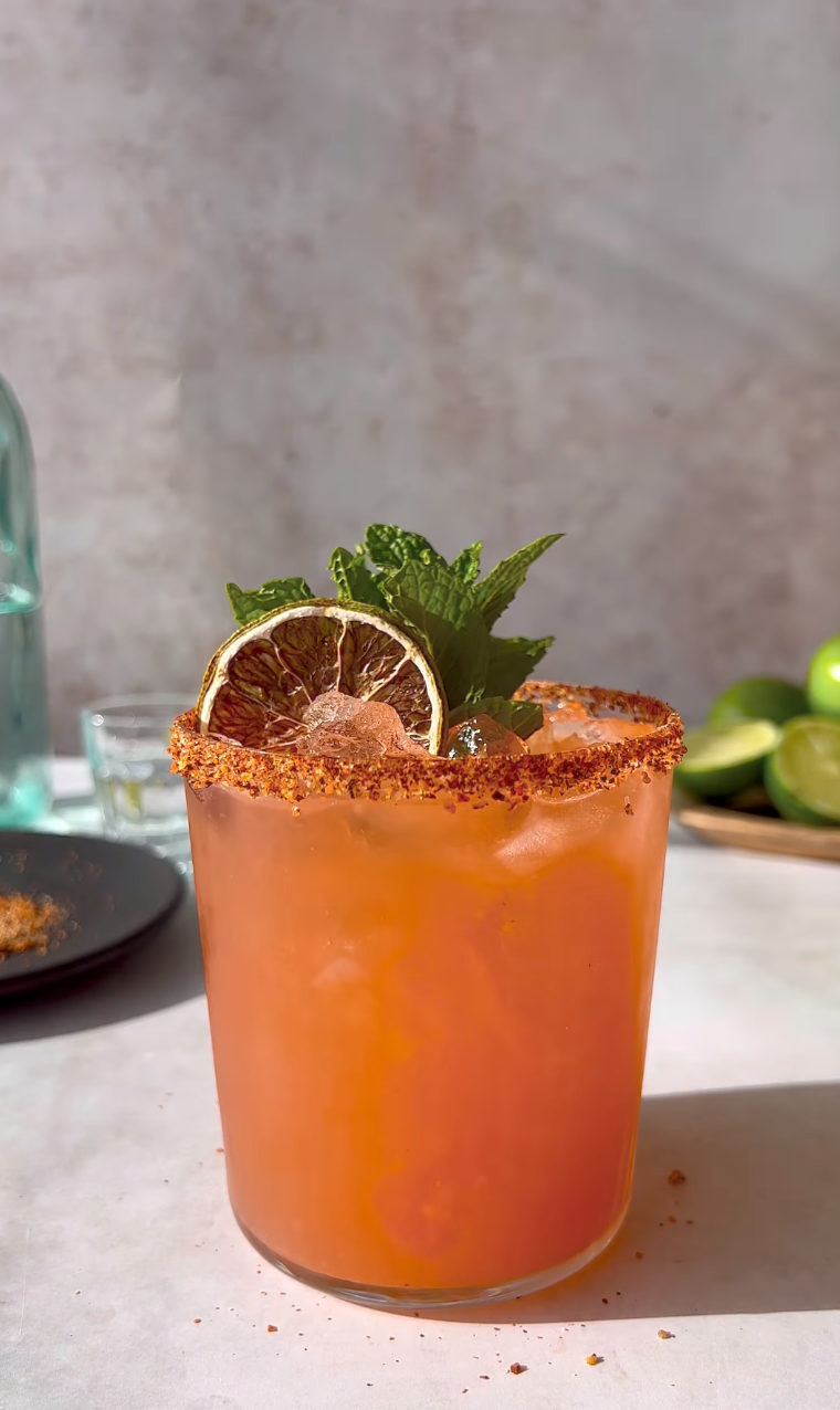 Spicy Strawberry Jalapeno Margarita