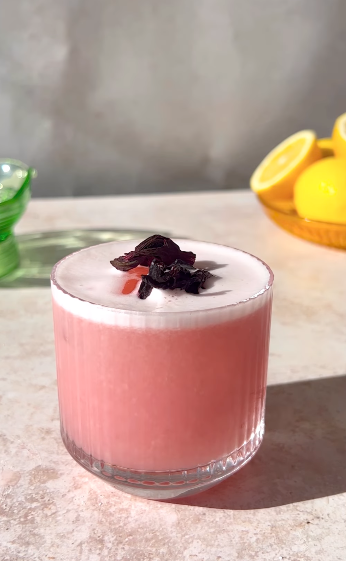 Hibiscus Gin Sour