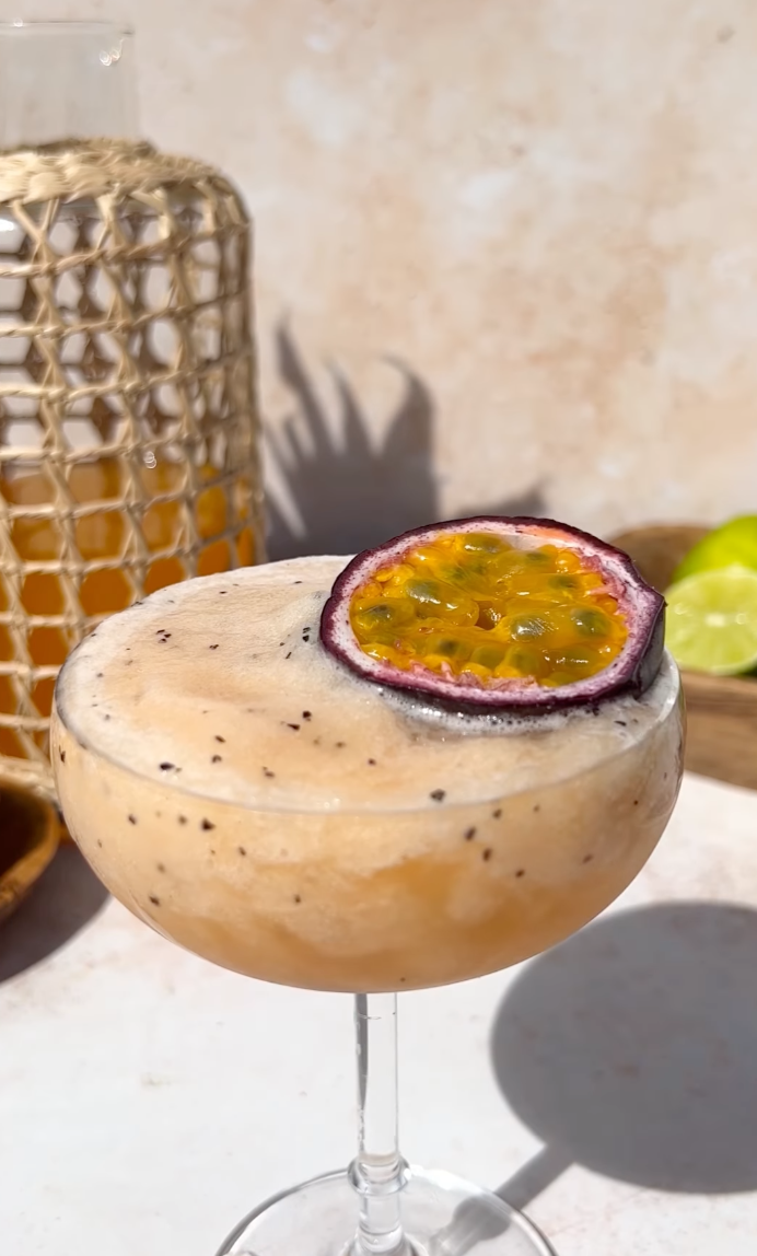 Frozen Passion Fruit Martini