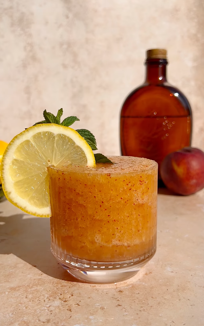 Peach Bourbon Slush