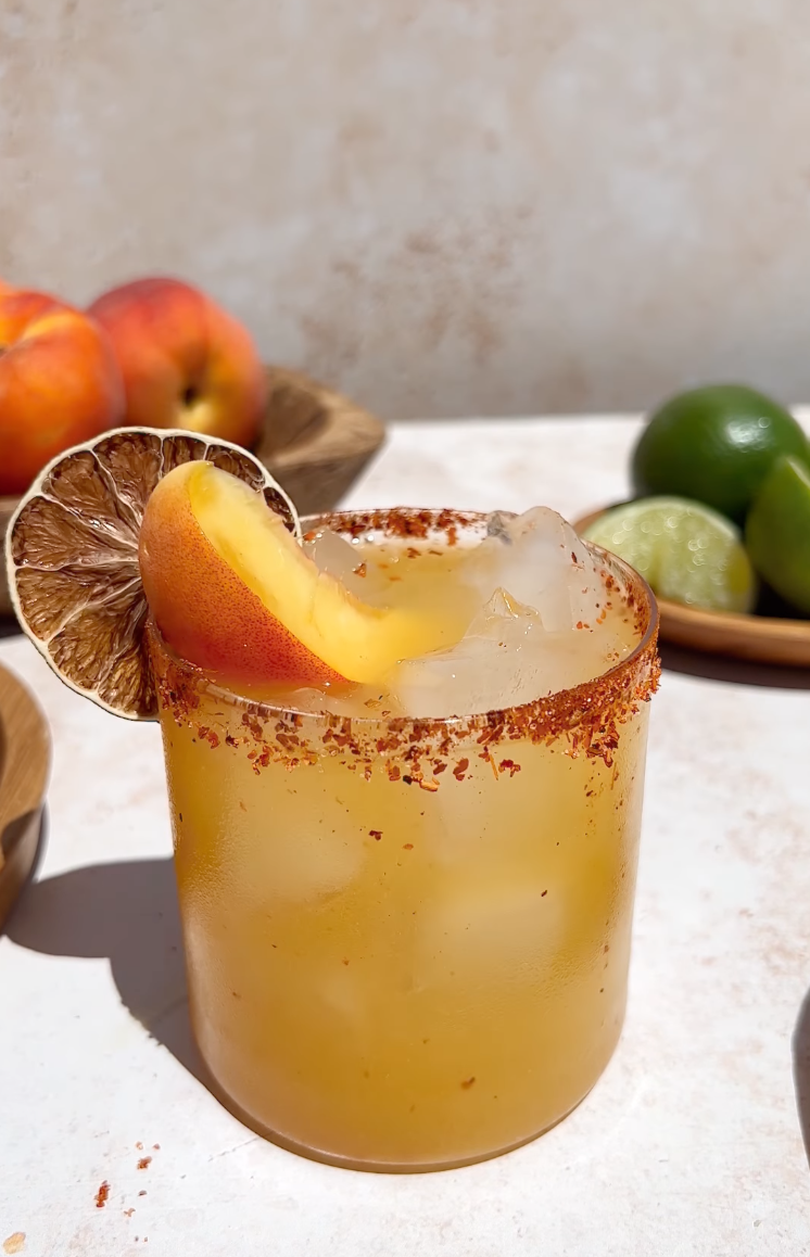 Mezcal Peach Margarita