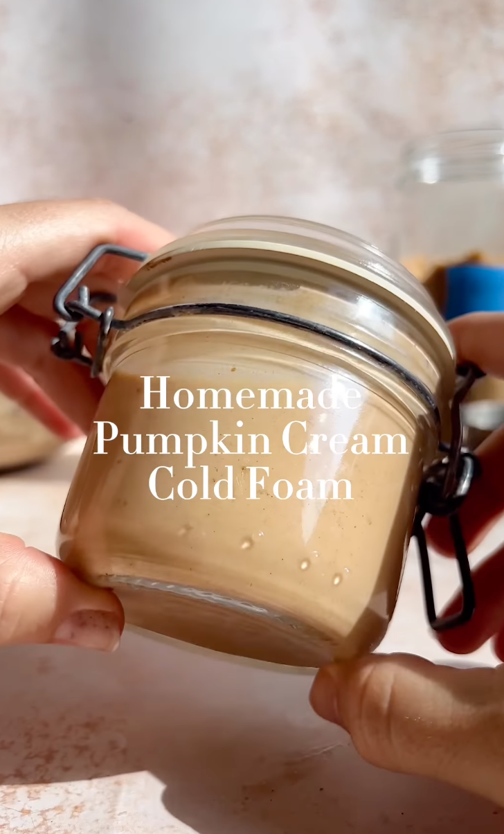 Homemade Pumpkin Cream Cold Foam