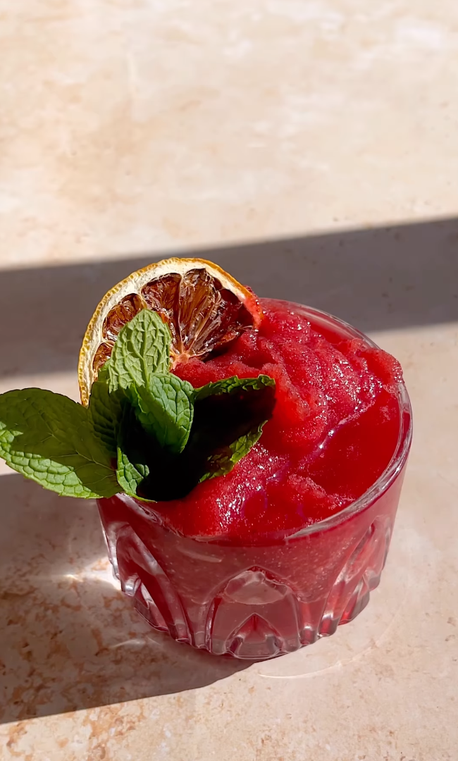 Frozen Cherry Bourbon Crush