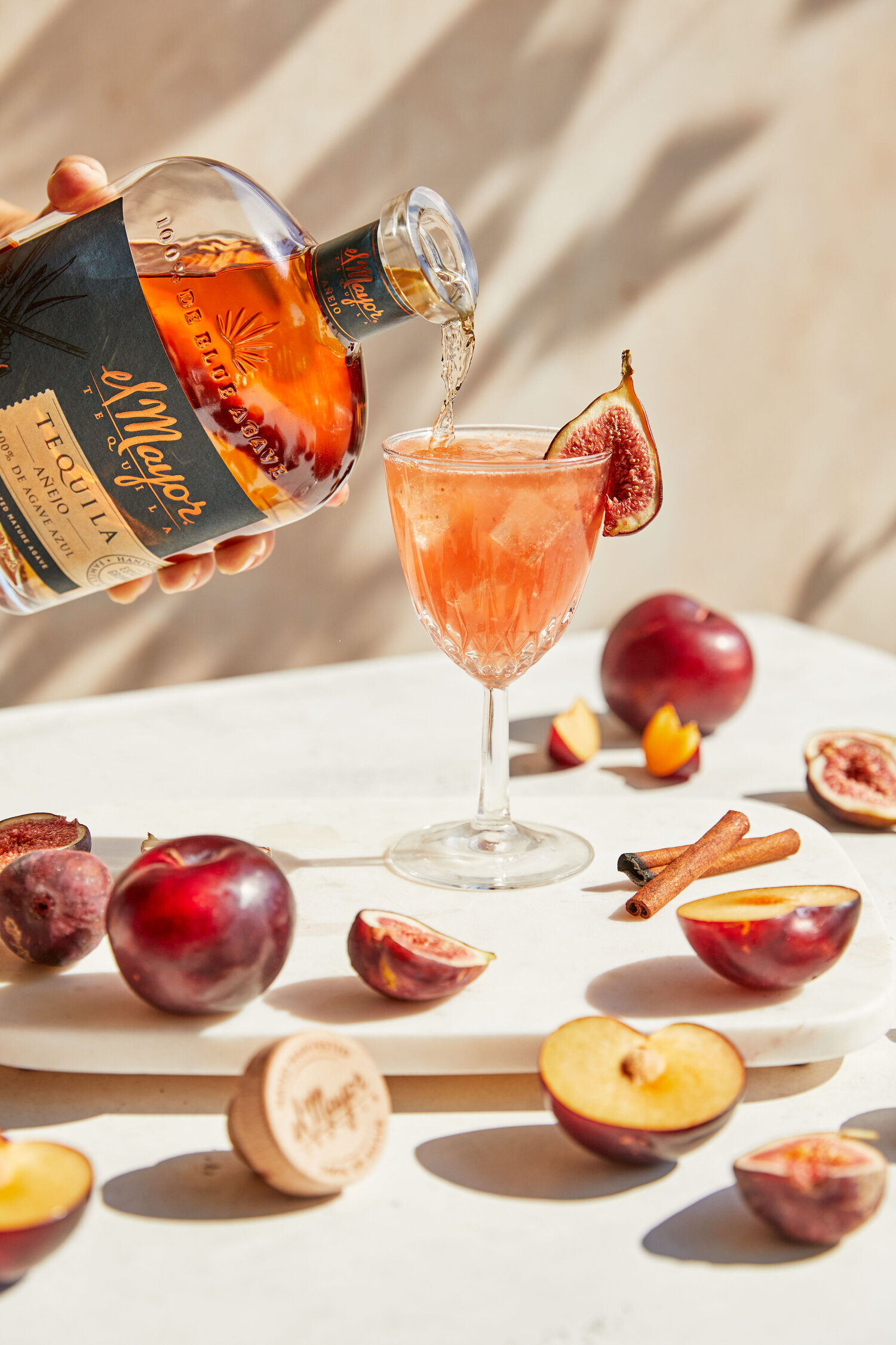 Smoked Fig and Plum Tequila Smash Recipe 