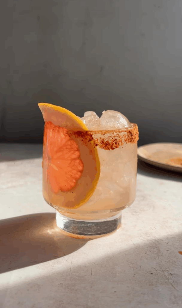 non-alcoholic bitter citrus soda mocktail