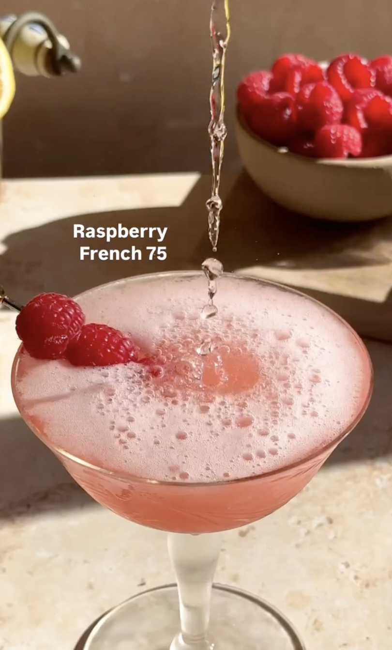 Raspberry French 75: Perfect for Any Occasion - Join Jules