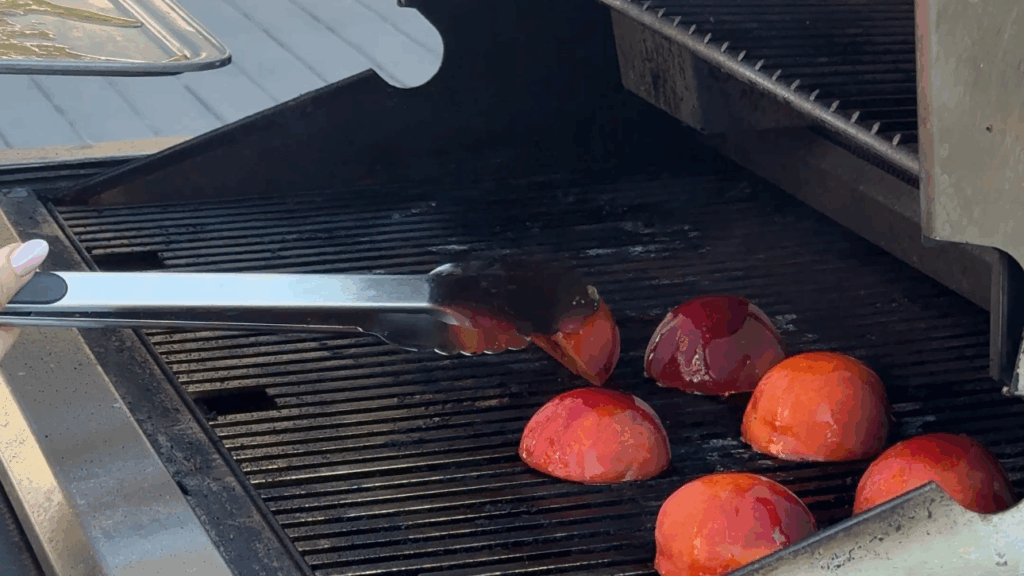 grilled peach