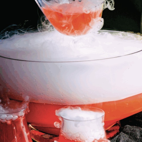Halloween punch bowl cocktail