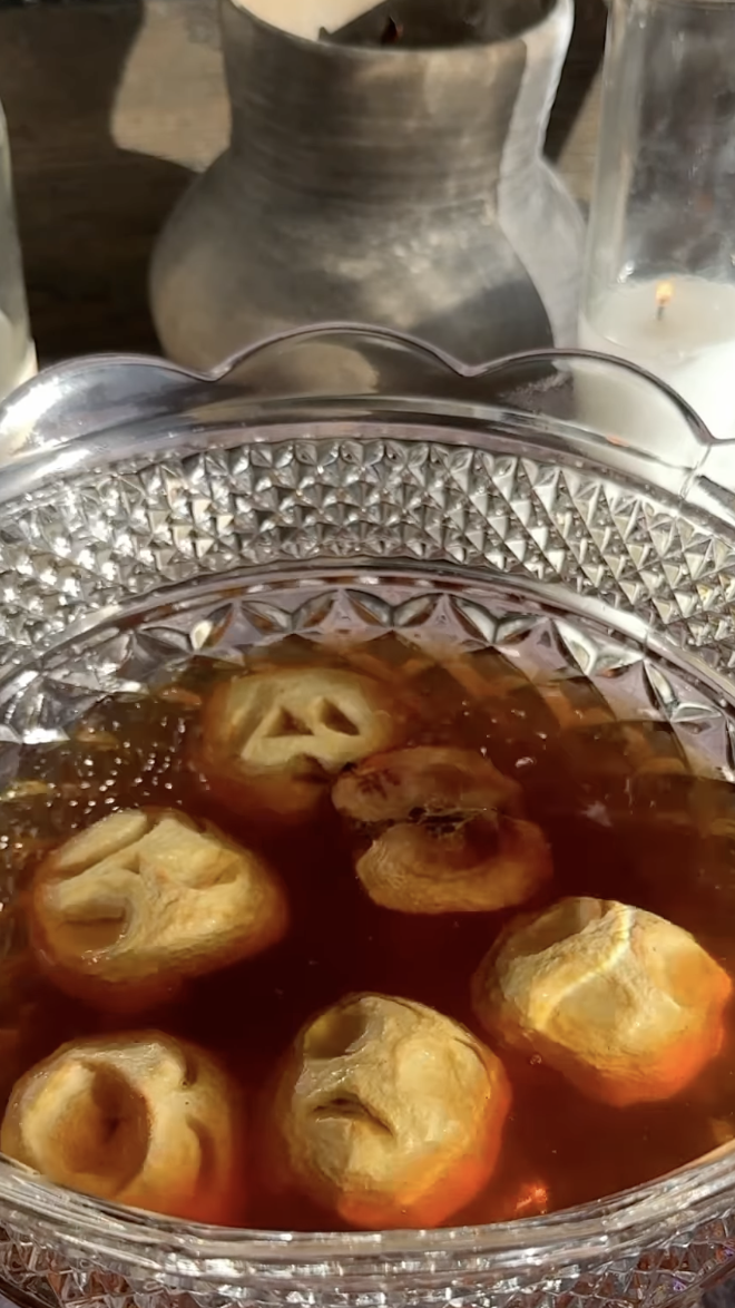 freezer door apple spiced old fashioned punch