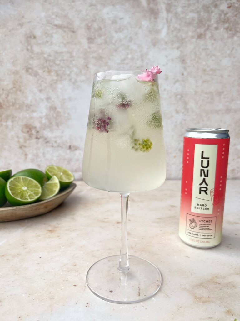 lychee hard seltzer cocktail