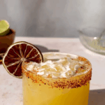 spicy pineapple mezcal margarita