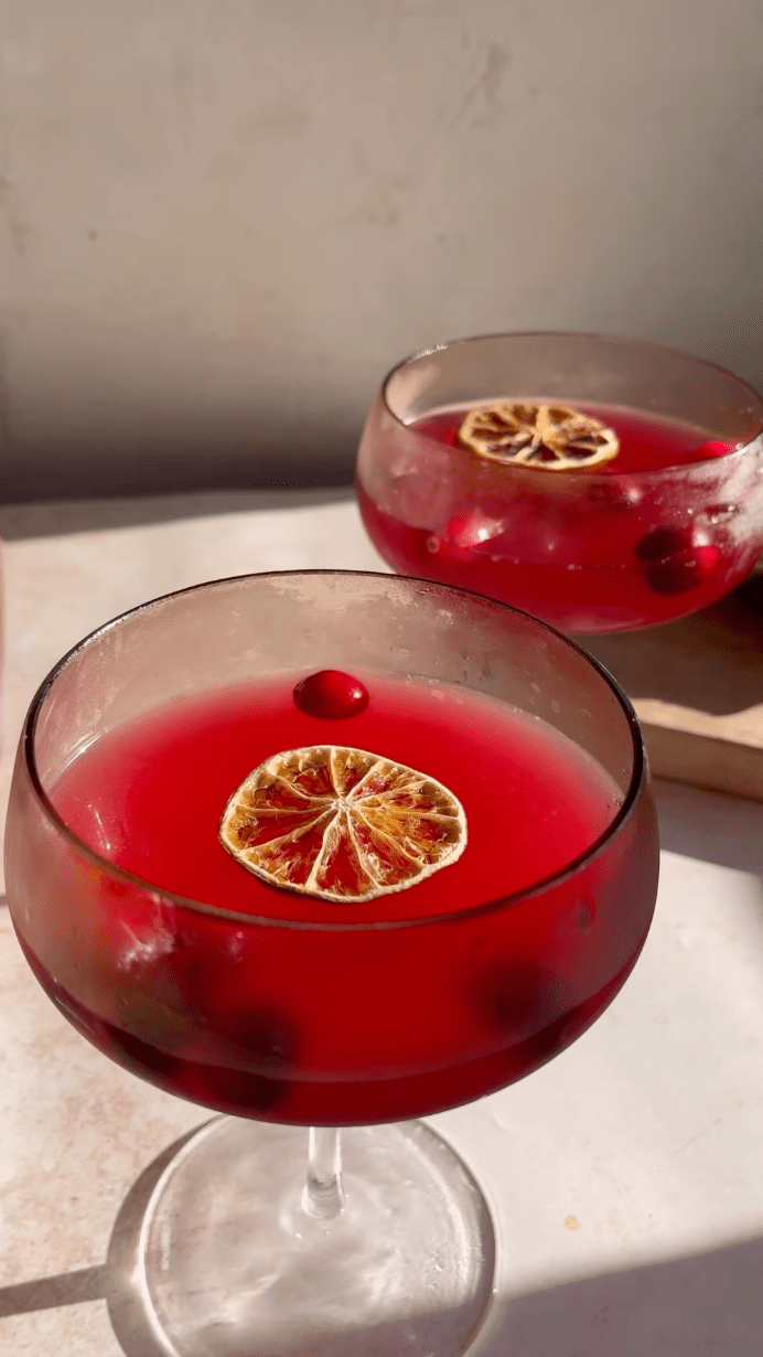 batched cosmopolitan cocktail