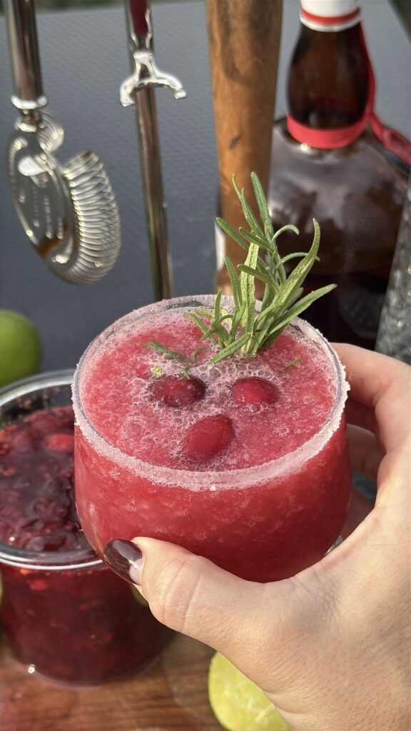 frozen cranberry sauce margarita