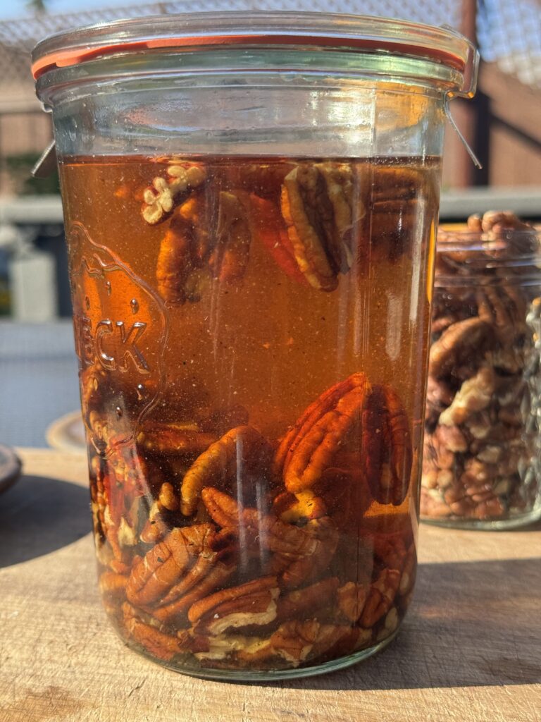 pecan infused bourbon