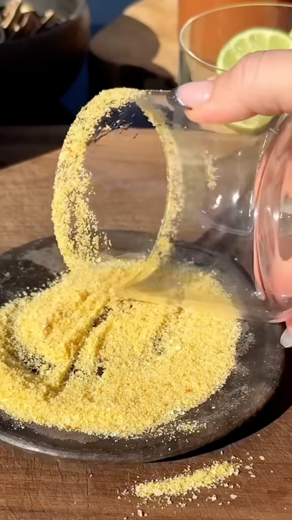 salt rim for a classic mezcalita