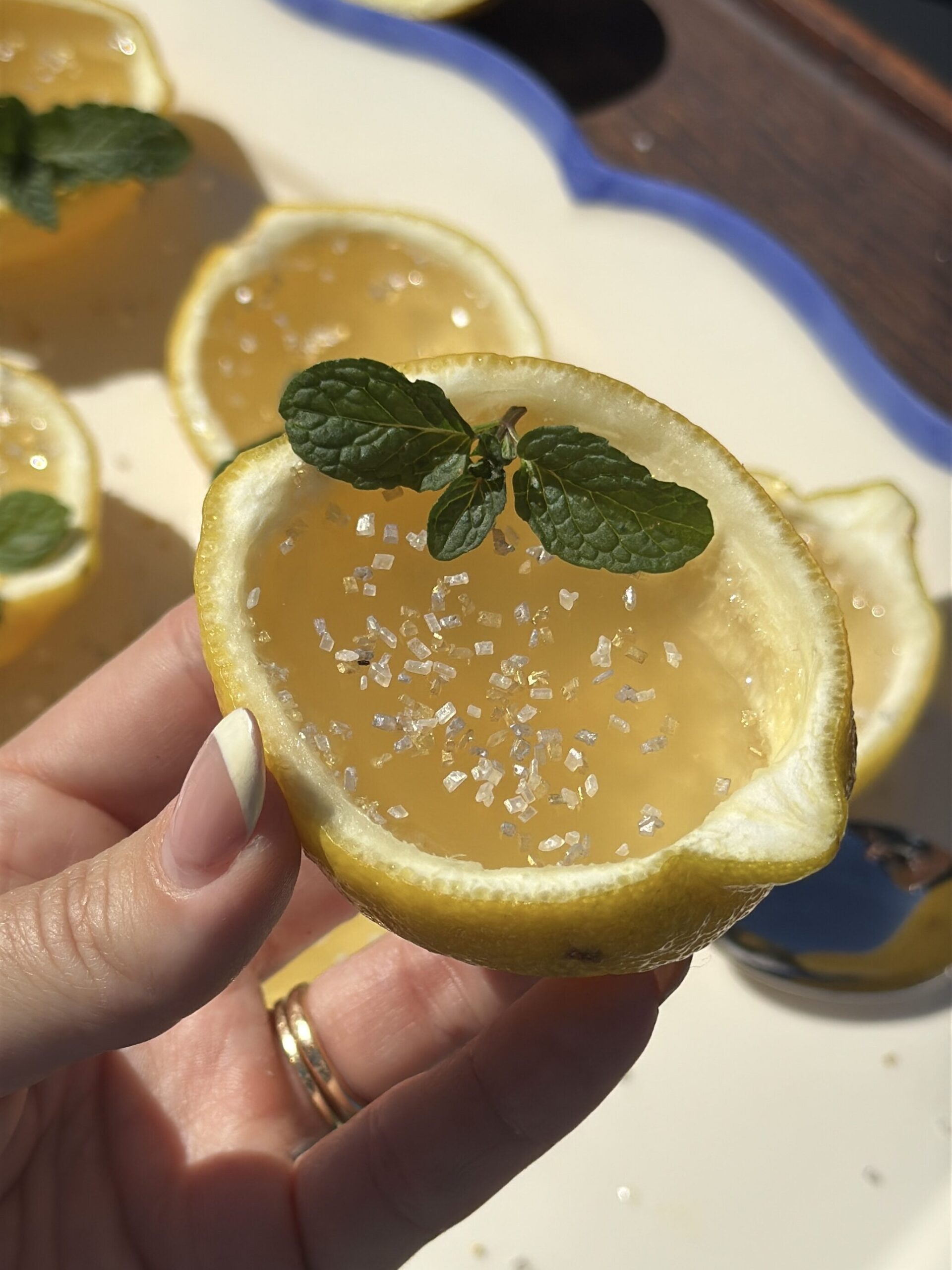 Irish Whiskey Sour Lemon Jello Shot