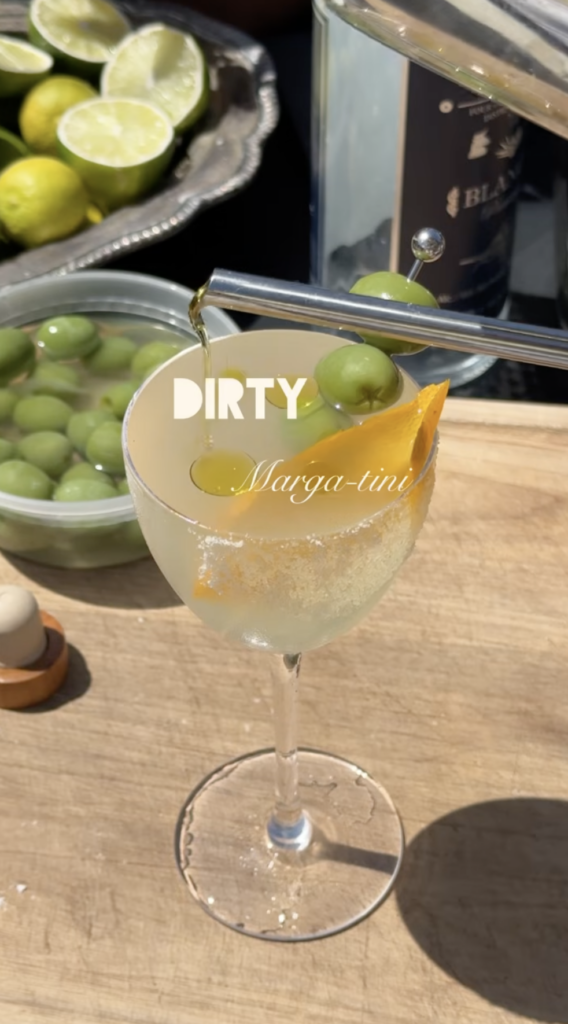 dirty margatini cocktail