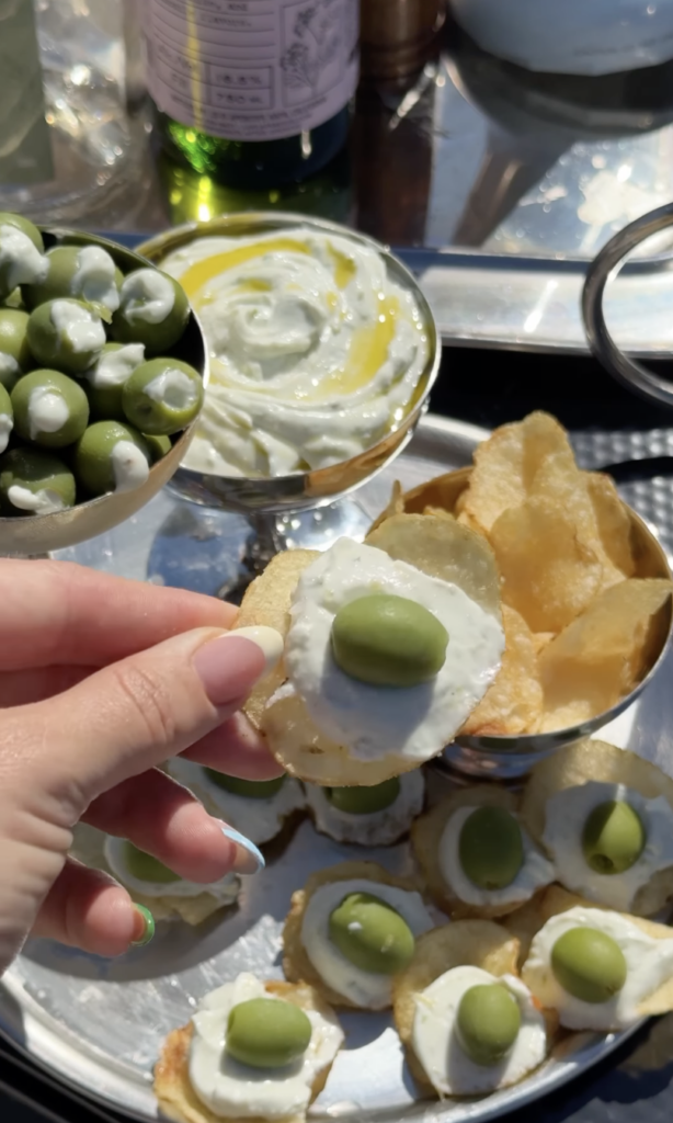 dirty martini dip stuffed olives