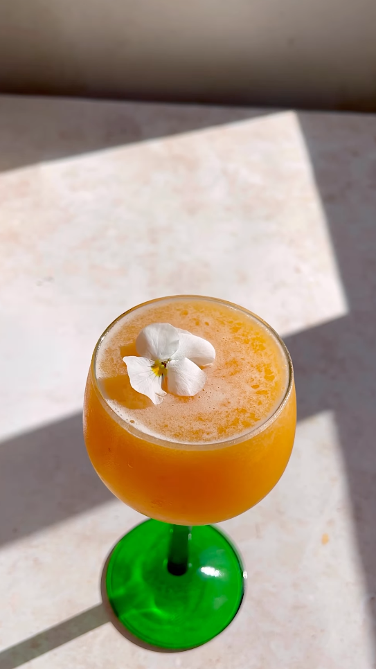 non-alcoholic cantaloupe martini
