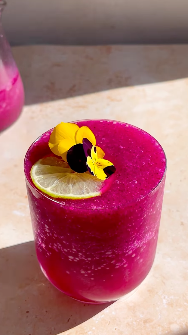 frozen dragonfruit margarita