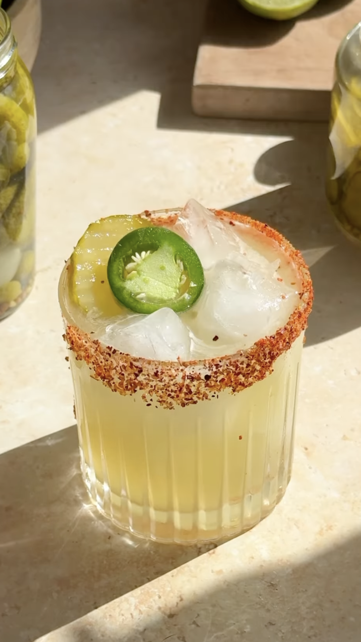 spicy pickle margarita