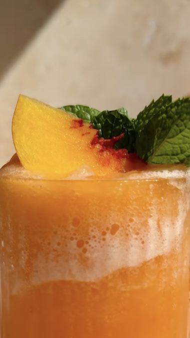 Frozen Peach Aperol Spritz