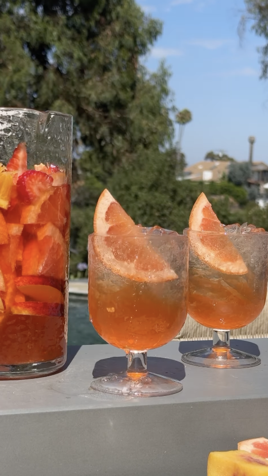 Italian rose sangria