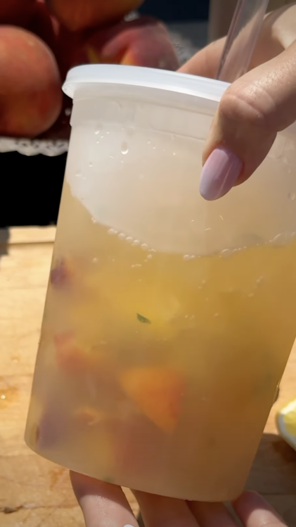 bourbon peach container lemonade