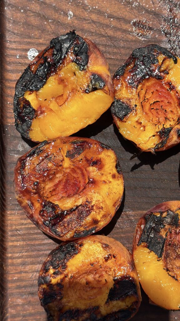 grilled peaches