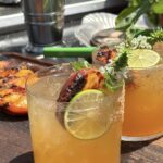 grilled peach margarita