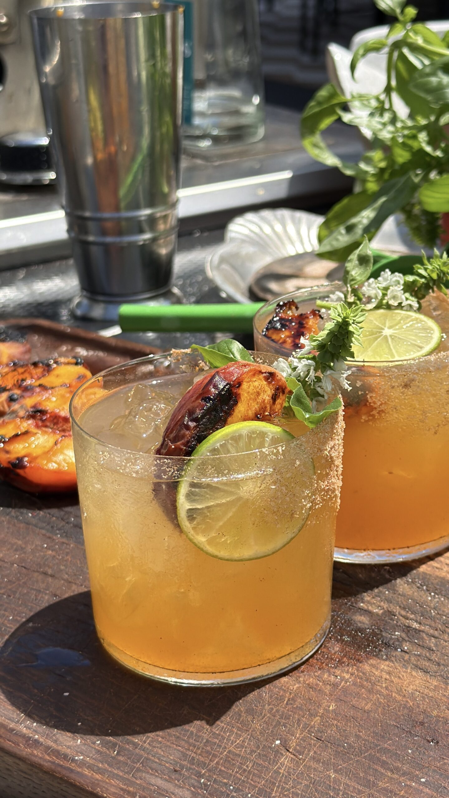 Grilled Peach Margarita
