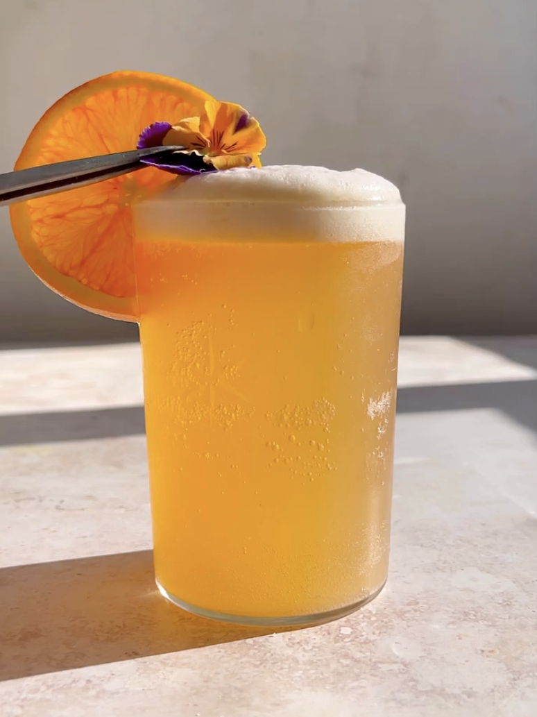 citrus fizz mocktail