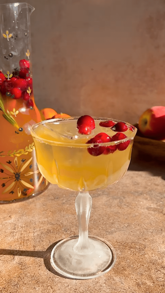 fall white wine sangria