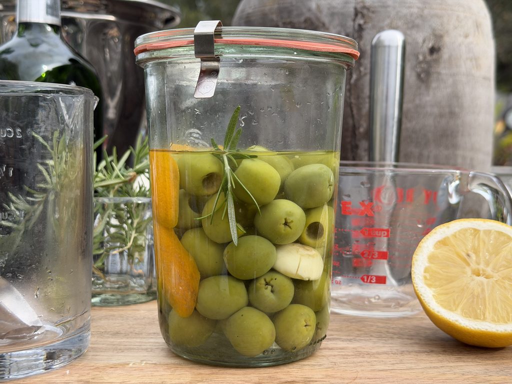 homemade olive brine