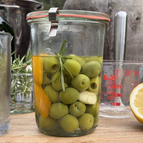 homemade olive brine