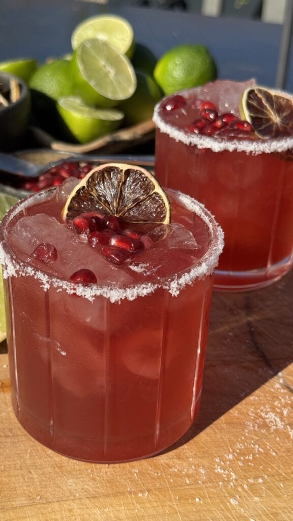 pomegranate cinnamon margarita